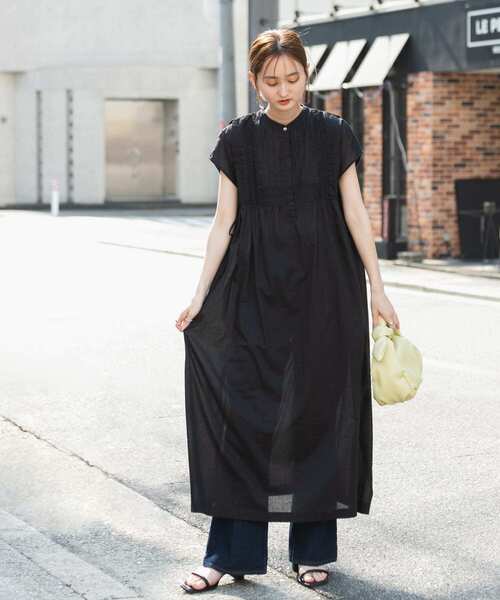 SENSE OF PLACE by URBAN RESEARCH（センスオブプレイスバイアーバンリサーチ）の「インドタックデザインワンピース（ワンピース・レディース・オフホワイト/ブラック/ライトブルー・ONE/S）」の13枚目の写真