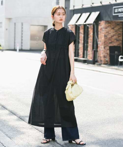 SENSE OF PLACE by URBAN RESEARCH（センスオブプレイスバイアーバンリサーチ）の「インドタックデザインワンピース（ワンピース・レディース・オフホワイト/ブラック/ライトブルー・ONE/S）」の15枚目の写真