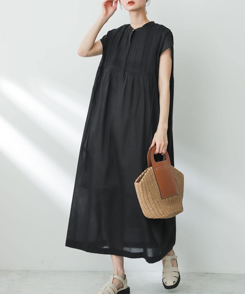 SENSE OF PLACE by URBAN RESEARCH（センスオブプレイスバイアーバンリサーチ）の「インドタックデザインワンピース（ワンピース・レディース・オフホワイト/ブラック/ライトブルー・ONE/S）」の17枚目の写真