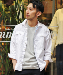 EDIFICE | ◇スイスコットン3/4ミリタリー シャツ(シャツ/ブラウス)