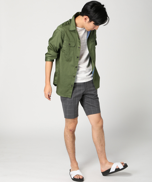 EDIFICE（エディフィス）の「◇スイスコットン3/4ミリタリー シャツ（シャツ/ブラウス・メンズ・ホワイト/ベージュ/カーキ・48/44/46）」の16枚目の写真