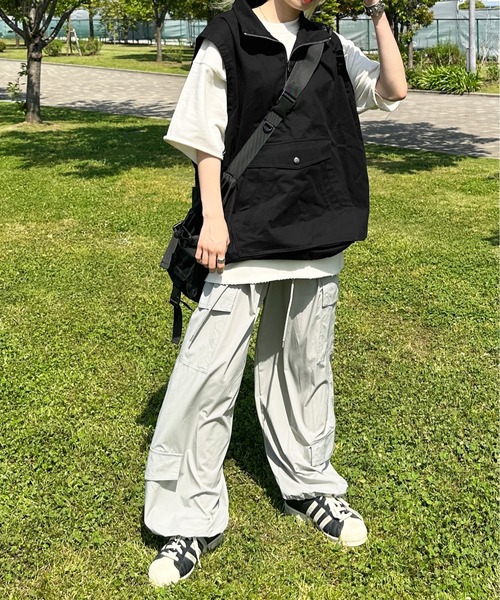 sedacle（セダクル）の「アノラックスタンドネックベスト（ベスト・メンズ・セージグリーン/ブラック/ネイビー・LARGE/MEDIUM）」の6枚目の写真