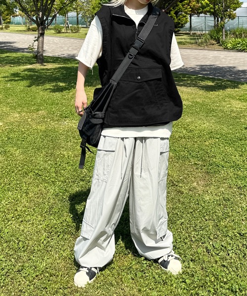 sedacle（セダクル）の「アノラックスタンドネックベスト（ベスト・メンズ・セージグリーン/ブラック/ネイビー・LARGE/MEDIUM）」の7枚目の写真