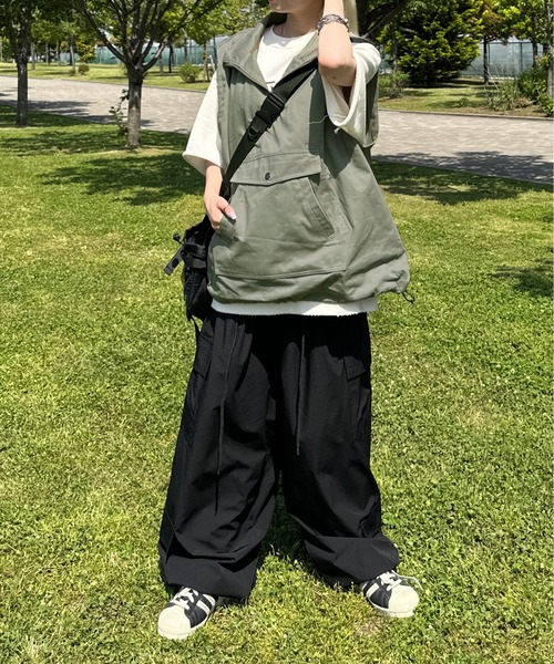 sedacle（セダクル）の「アノラックスタンドネックベスト（ベスト・メンズ・セージグリーン/ブラック/ネイビー・LARGE/MEDIUM）」の14枚目の写真