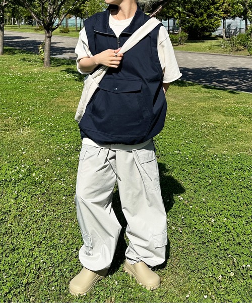 sedacle（セダクル）の「アノラックスタンドネックベスト（ベスト・メンズ・セージグリーン/ブラック/ネイビー・LARGE/MEDIUM）」の20枚目の写真