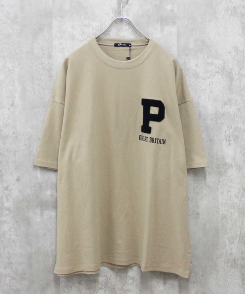 SHISKY(シスキー)の「【USAコットン】刺繍T(Tシャツ/カットソー・メンズ・ホワイト系その他/ベージュ/ブラック系その他/ブラック/オフホワイト/ダークグリーン・M/XL/L)」の5枚目の写真