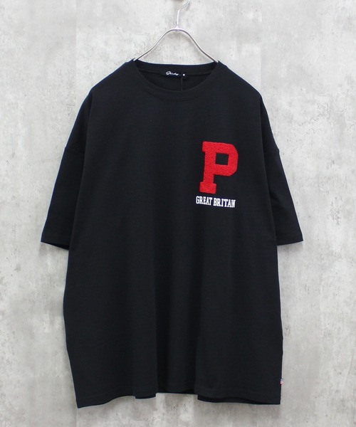 SHISKY(シスキー)の「【USAコットン】刺繍T(Tシャツ/カットソー・メンズ・ホワイト系その他/ベージュ/ブラック系その他/ブラック/オフホワイト/ダークグリーン・M/XL/L)」の3枚目の写真