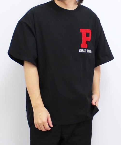 SHISKY(シスキー)の「【USAコットン】刺繍T(Tシャツ/カットソー・メンズ・ホワイト系その他/ベージュ/ブラック系その他/ブラック/オフホワイト/ダークグリーン・M/XL/L)」の9枚目の写真