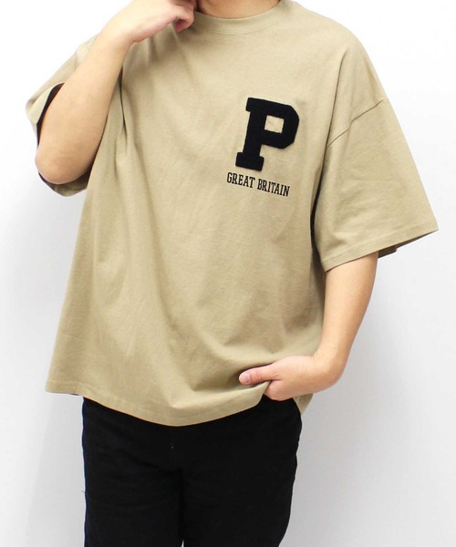 SHISKY(シスキー)の「【USAコットン】刺繍T(Tシャツ/カットソー・メンズ・ホワイト系その他/ベージュ/ブラック系その他/ブラック/オフホワイト/ダークグリーン・M/XL/L)」の11枚目の写真
