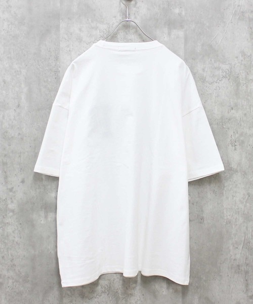 SHISKY(シスキー)の「【USAコットン】刺繍T(Tシャツ/カットソー・メンズ・ホワイト系その他/ベージュ/ブラック系その他/ブラック/オフホワイト/ダークグリーン・M/XL/L)」の13枚目の写真