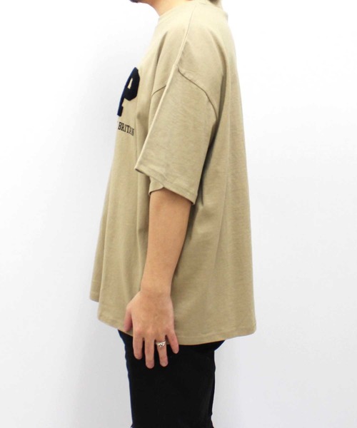 SHISKY(シスキー)の「【USAコットン】刺繍T(Tシャツ/カットソー・メンズ・ホワイト系その他/ベージュ/ブラック系その他/ブラック/オフホワイト/ダークグリーン・M/XL/L)」の15枚目の写真