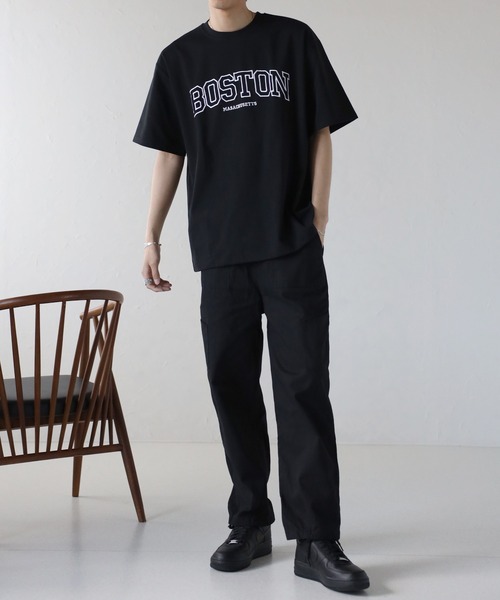 CREARE -LINO-(クレアーレリノ)の「ワイド ルーズ ペインターパンツ<ユニセックス>(チノパンツ・メンズ・カーキ/ブラック/ベージュ・M/L)」の9枚目の写真