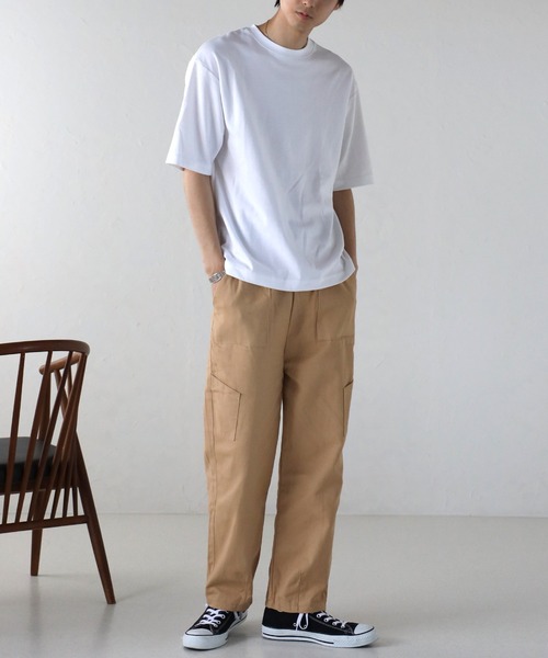 CREARE -LINO-(クレアーレリノ)の「ワイド ルーズ ペインターパンツ<ユニセックス>(チノパンツ・メンズ・カーキ/ブラック/ベージュ・M/L)」の17枚目の写真