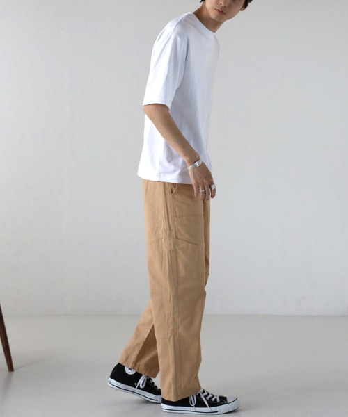 CREARE -LINO-(クレアーレリノ)の「ワイド ルーズ ペインターパンツ<ユニセックス>(チノパンツ・メンズ・カーキ/ブラック/ベージュ・M/L)」の18枚目の写真