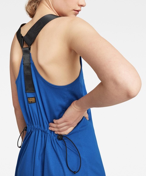 G-STAR Dungaree Sl Wmn casual jurk voor dames, grijs (Petrol D26159-d522-860), L