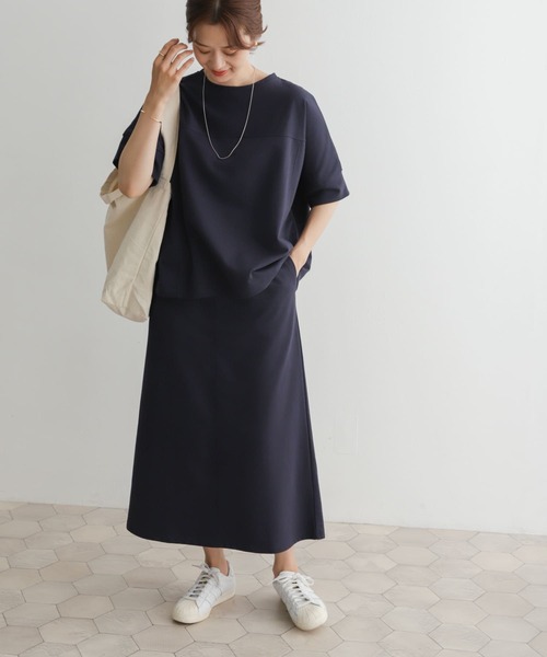 URBAN RESEARCH DOORS(アーバンリサーチドアーズ)の「『セットアップ対応』『UR GREEN』ミニ裏毛イージースカート(スカート・レディース・カーキ/ブラック/ネイビー・MEDIUM)」の8枚目の写真