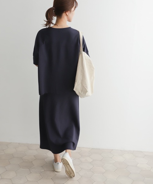 URBAN RESEARCH DOORS(アーバンリサーチドアーズ)の「『セットアップ対応』『UR GREEN』ミニ裏毛イージースカート(スカート・レディース・カーキ/ブラック/ネイビー・MEDIUM)」の9枚目の写真