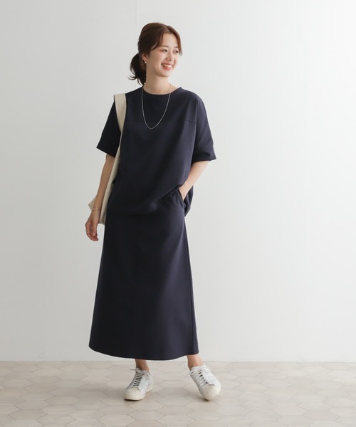 URBAN RESEARCH DOORS(アーバンリサーチドアーズ)の「『セットアップ対応』『UR GREEN』ミニ裏毛イージースカート(スカート・レディース・カーキ/ブラック/ネイビー・MEDIUM)」の10枚目の写真