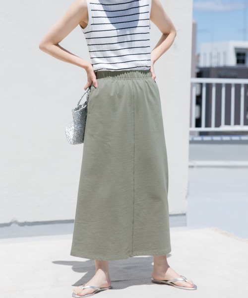 URBAN RESEARCH DOORS(アーバンリサーチドアーズ)の「『セットアップ対応』『UR GREEN』ミニ裏毛イージースカート(スカート・レディース・カーキ/ブラック/ネイビー・MEDIUM)」の14枚目の写真