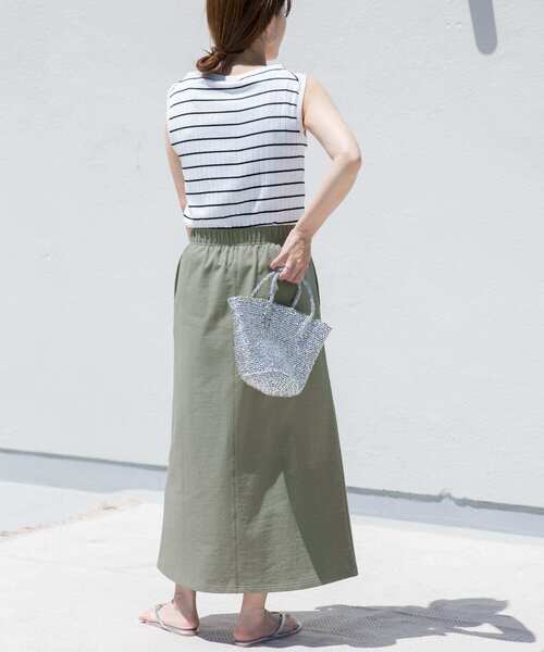 URBAN RESEARCH DOORS(アーバンリサーチドアーズ)の「『セットアップ対応』『UR GREEN』ミニ裏毛イージースカート(スカート・レディース・カーキ/ブラック/ネイビー・MEDIUM)」の18枚目の写真