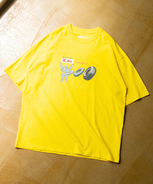 Savignac（サヴィニャック）の「《追加販売》【SAVIGNAC / サビニャック】別注 French Company プリントT（Tシャツ/カットソー・メンズ・イエロー/ブラックミックス/ネイビー/ダークブルー/ブルー系その他/ホワイト/ライトホワイト/レッド/グリーン/ホワイト系その他/オフホワイト/ブラック系その他/ブラック/ホワイト×ホワイト/イエロー系その他・LARGE/MEDIUM/X-LARGE）」の14枚目の写真