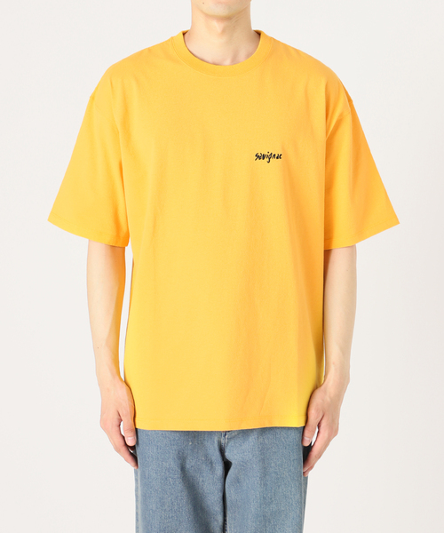 Savignac（サヴィニャック）の「《追加販売》【SAVIGNAC / サビニャック】別注 French Company プリントT（Tシャツ/カットソー・メンズ・イエロー/ブラックミックス/ネイビー/ダークブルー/ブルー系その他/ホワイト/ライトホワイト/レッド/グリーン/ホワイト系その他/オフホワイト/ブラック系その他/ブラック/ホワイト×ホワイト/イエロー系その他・LARGE/MEDIUM/X-LARGE）」の18枚目の写真