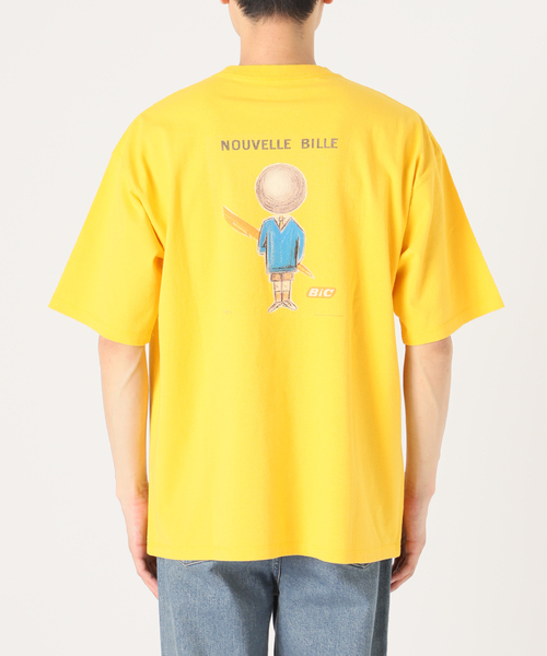 Savignac（サヴィニャック）の「《追加販売》【SAVIGNAC / サビニャック】別注 French Company プリントT（Tシャツ/カットソー・メンズ・イエロー/ブラックミックス/ネイビー/ダークブルー/ブルー系その他/ホワイト/ライトホワイト/レッド/グリーン/ホワイト系その他/オフホワイト/ブラック系その他/ブラック/ホワイト×ホワイト/イエロー系その他・LARGE/MEDIUM/X-LARGE）」の19枚目の写真