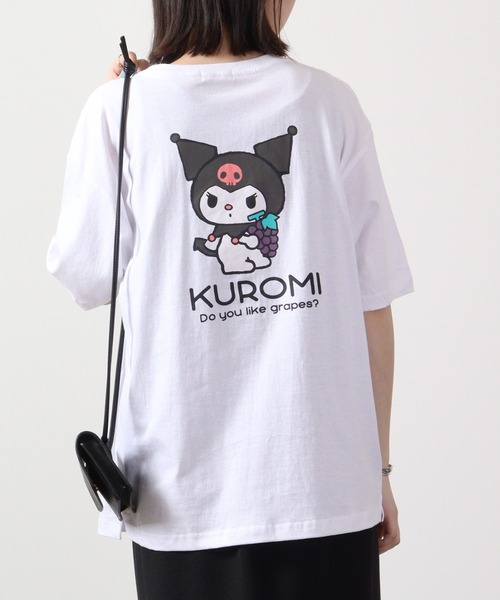 sanrio(サンリオ)の「sanrio サンリオ 半袖 Tシャツ オーバーサイズ(Tシャツ/カットソー・レディース・ホワイト/ライトピンク/サックスブルー/レッド/オフホワイト/ブルーグリーン/レモンイエロー/ホワイト系/ホワイト系1/ホワイト系3/ブラック系/ホワイト系2/ホワイト系4/ブラック・L/LL/M)」の5枚目の写真