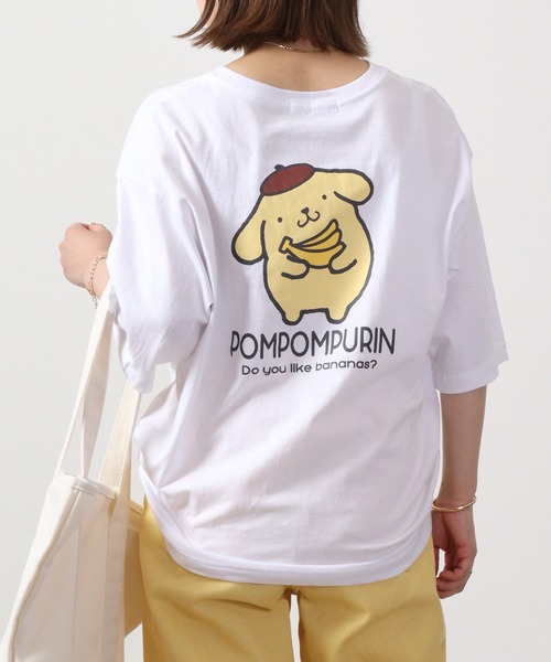 sanrio(サンリオ)の「sanrio サンリオ 半袖 Tシャツ オーバーサイズ(Tシャツ/カットソー・レディース・ホワイト/ライトピンク/サックスブルー/レッド/オフホワイト/ブルーグリーン/レモンイエロー/ホワイト系/ホワイト系1/ホワイト系3/ブラック系/ホワイト系2/ホワイト系4/ブラック・L/LL/M)」の8枚目の写真
