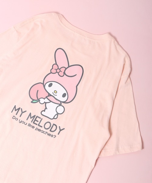 sanrio(サンリオ)の「sanrio サンリオ 半袖 Tシャツ オーバーサイズ(Tシャツ/カットソー・レディース・ホワイト/ライトピンク/サックスブルー/レッド/オフホワイト/ブルーグリーン/レモンイエロー/ホワイト系/ホワイト系1/ホワイト系3/ブラック系/ホワイト系2/ホワイト系4/ブラック・L/LL/M)」の13枚目の写真