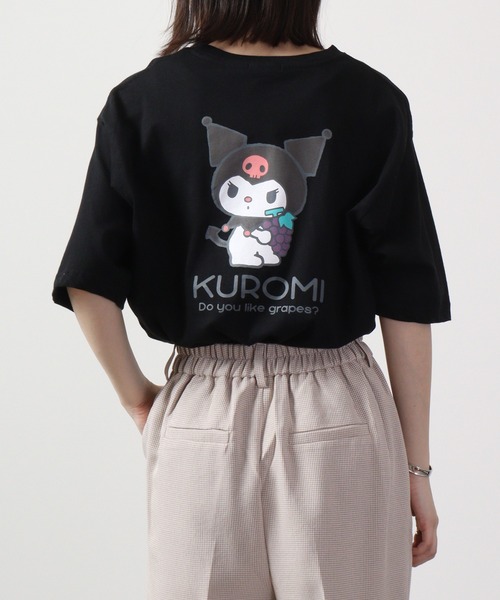 sanrio(サンリオ)の「sanrio サンリオ 半袖 Tシャツ オーバーサイズ(Tシャツ/カットソー・レディース・ホワイト/ライトピンク/サックスブルー/レッド/オフホワイト/ブルーグリーン/レモンイエロー/ホワイト系/ホワイト系1/ホワイト系3/ブラック系/ホワイト系2/ホワイト系4/ブラック・L/LL/M)」の9枚目の写真