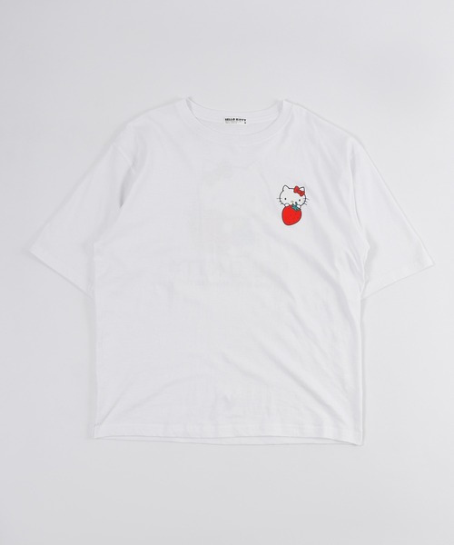 sanrio(サンリオ)の「sanrio サンリオ 半袖 Tシャツ オーバーサイズ(Tシャツ/カットソー・レディース・ホワイト/ライトピンク/サックスブルー/レッド/オフホワイト/ブルーグリーン/レモンイエロー/ホワイト系/ホワイト系1/ホワイト系3/ブラック系/ホワイト系2/ホワイト系4/ブラック・L/LL/M)」の22枚目の写真