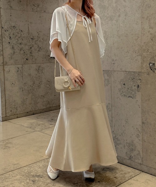 アプレジュール apres jour 袖フレアマーメイドワンピース apres jour