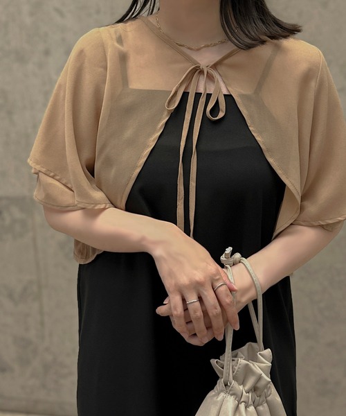 apres jour clair(アプレジュールクレア)の「【apres jour clair】アシメマーメイドキャミワンピース【ZOZOTOWN限定アイテム】(ワンピース・レディース・ブラック/ライトベージュ/ブラウン系その他・フリー/X-LARGE)」の7枚目の写真