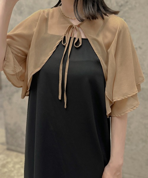 apres jour clair(アプレジュールクレア)の「【apres jour clair】アシメマーメイドキャミワンピース【ZOZOTOWN限定アイテム】(ワンピース・レディース・ブラック/ライトベージュ/ブラウン系その他・フリー/X-LARGE)」の8枚目の写真