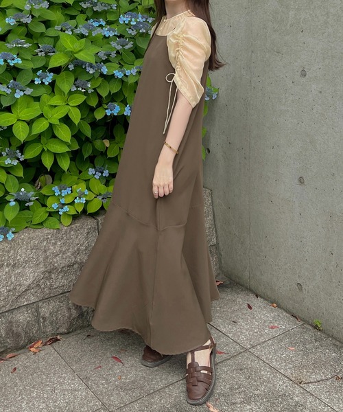 apres jour clair(アプレジュールクレア)の「【apres jour clair】アシメマーメイドキャミワンピース【ZOZOTOWN限定アイテム】(ワンピース・レディース・ブラック/ライトベージュ/ブラウン系その他・フリー/X-LARGE)」の13枚目の写真