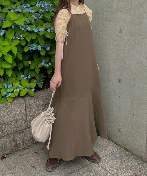 apres jour clair(アプレジュールクレア)の「【apres jour clair】アシメマーメイドキャミワンピース【ZOZOTOWN限定アイテム】(ワンピース・レディース・ブラック/ライトベージュ/ブラウン系その他・フリー/X-LARGE)」の14枚目の写真