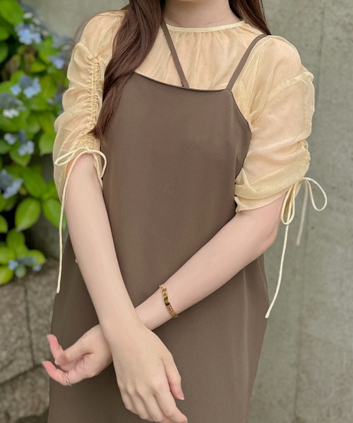 apres jour clair(アプレジュールクレア)の「【apres jour clair】アシメマーメイドキャミワンピース【ZOZOTOWN限定アイテム】(ワンピース・レディース・ブラック/ライトベージュ/ブラウン系その他・フリー/X-LARGE)」の21枚目の写真