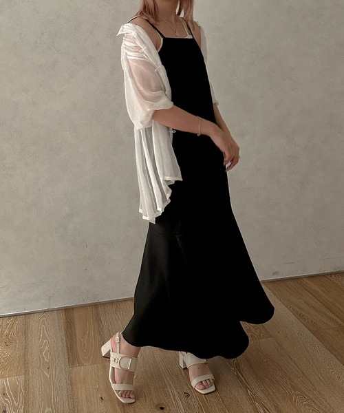 apres jour マーメイドキャミワンピース ブラウン apres jour リブマーメイドキャミワンピース ブラウン XL｜Yahoo