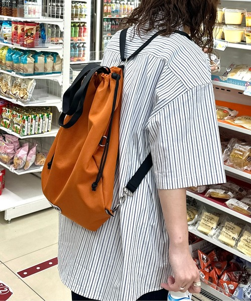 OUTDOOR PRODUCTS（アウトドアプロダクツ）の「3WAYバッグ（ショルダーバッグ・メンズ・アイボリー/ブラック/オレンジ・FREE）」の9枚目の写真