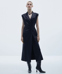 STUDIOUS | 【STUDIOUS/ステュディオス】アシメティックテーラードドレス(ワンピース)