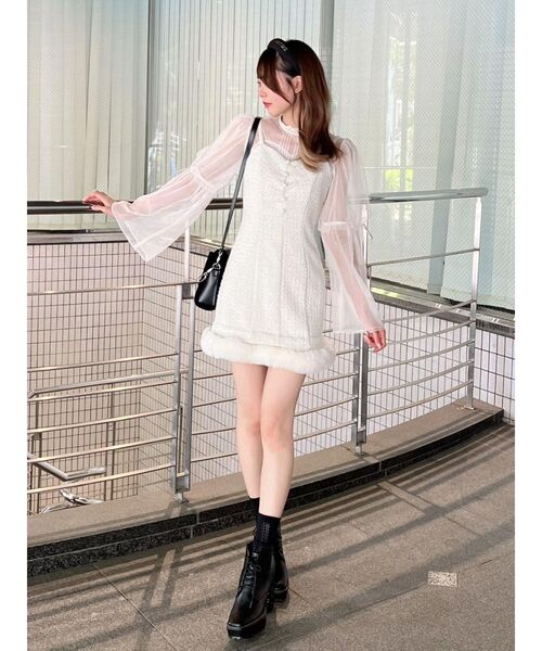 EATME（イートミー）の「EATMEツイードカチューシャ（カチューシャ・レディース・ブラック・FREE）」の4枚目の写真