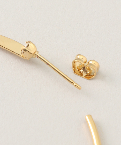 IENA(イエナ)の「【BDM STUDIO/BDMストゥディオ 】PURE フープピアス(両耳)(ピアス(両耳用)・レディース・ゴールド・FREE)」の4枚目の写真