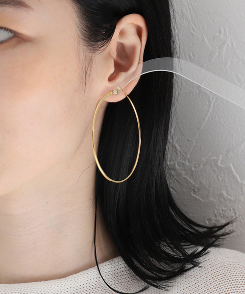 IENA(イエナ)の「【BDM STUDIO/BDMストゥディオ 】PURE フープピアス(両耳)(ピアス(両耳用)・レディース・ゴールド・FREE)」の8枚目の写真