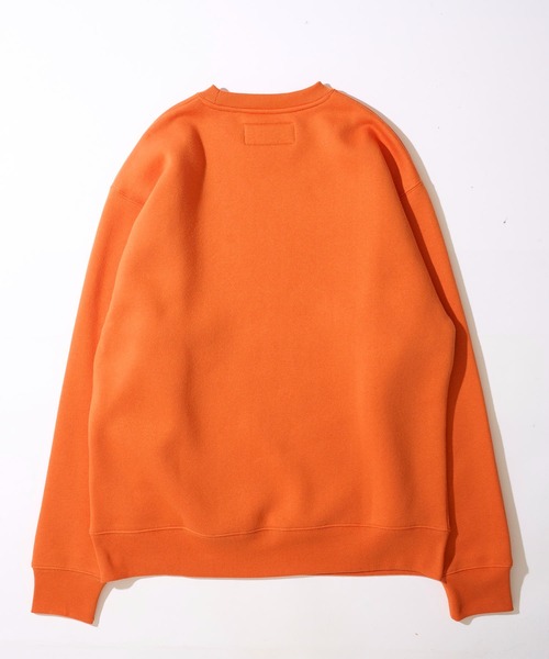 UNIVERSAL OVERALL（ユニバーサルオーバーオール）の「【UNIVERSAL OVERALL】T/C SWEAT PULLOVER / 裏起毛スウェットプルオーバー（スウェット・メンズ・ホワイト/オートミール/ネイビー/ブラック/グレー/マスタード/オレンジ/ブルー・SMALL/MEDIUM/LARGE/X-LARGE）」の12枚目の写真