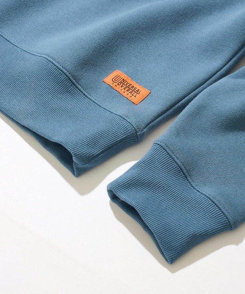 UNIVERSAL OVERALL（ユニバーサルオーバーオール）の「【UNIVERSAL OVERALL】T/C SWEAT PULLOVER / 裏起毛スウェットプルオーバー（スウェット・メンズ・ホワイト/オートミール/ネイビー/ブラック/グレー/マスタード/オレンジ/ブルー・SMALL/MEDIUM/LARGE/X-LARGE）」の14枚目の写真