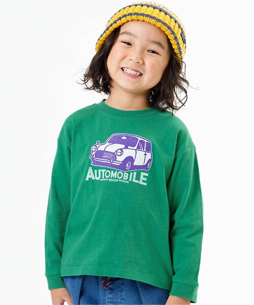 F.O.KIDS（エフオーキッズ）の「カラバリグラフィックL/S TEE（Tシャツ/カットソー・キッズ・ネイビー/チャコール/サックスブルー/オレンジ/オフホワイト/グレー/イエロー/カーキ/グリーン/パープル・140/150/100/110/80/90/95/120/130）」の6枚目の写真