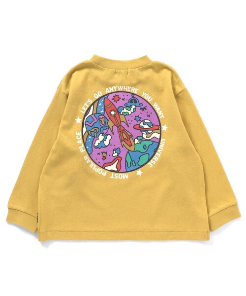 F.O.KIDS（エフオーキッズ）の「カラバリグラフィックL/S TEE（Tシャツ/カットソー・キッズ・ネイビー/チャコール/サックスブルー/オレンジ/オフホワイト/グレー/イエロー/カーキ/グリーン/パープル・140/150/100/110/80/90/95/120/130）」の22枚目の写真