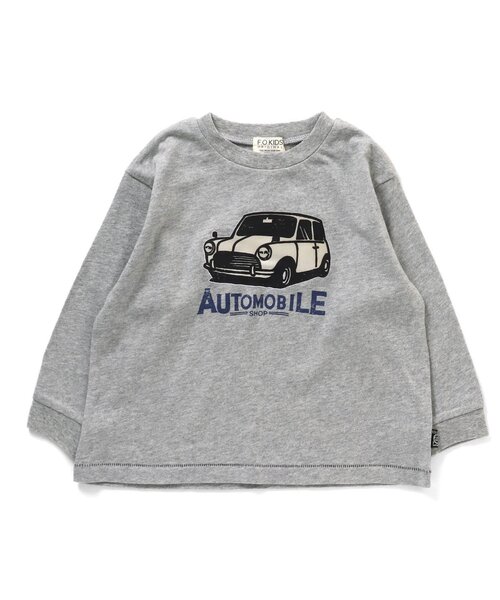 F.O.KIDS（エフオーキッズ）の「カラバリグラフィックL/S TEE（Tシャツ/カットソー・キッズ・ネイビー/チャコール/サックスブルー/オレンジ/オフホワイト/グレー/イエロー/カーキ/グリーン/パープル・140/150/100/110/80/90/95/120/130）」の17枚目の写真