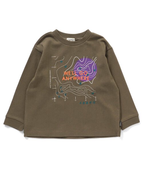 F.O.KIDS（エフオーキッズ）の「カラバリグラフィックL/S TEE（Tシャツ/カットソー・キッズ・ネイビー/チャコール/サックスブルー/オレンジ/オフホワイト/グレー/イエロー/カーキ/グリーン/パープル・140/150/100/110/80/90/95/120/130）」の16枚目の写真
